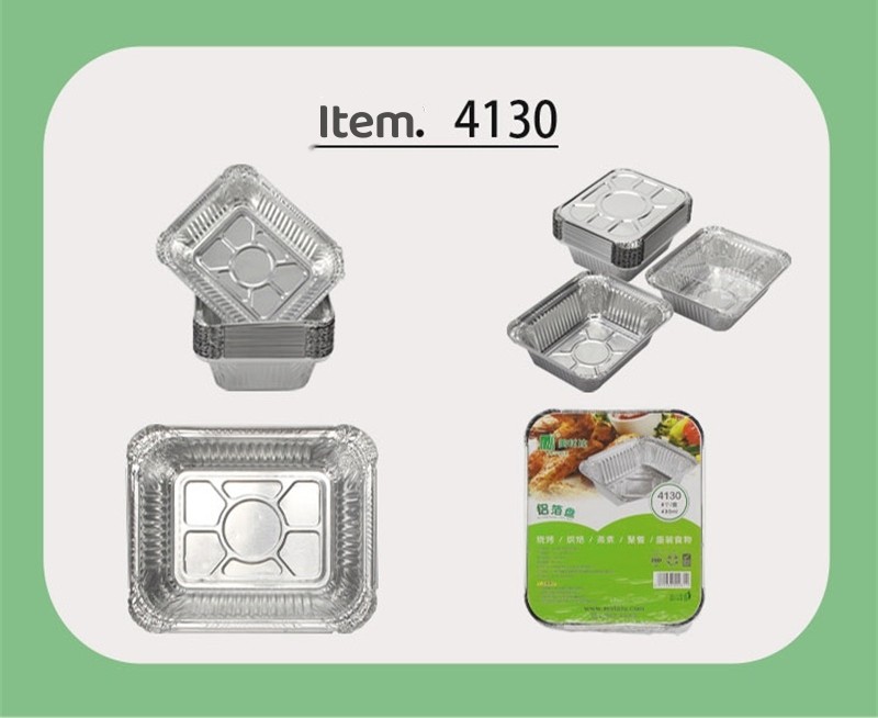 Aluminum Foil Tray With Paper Lid