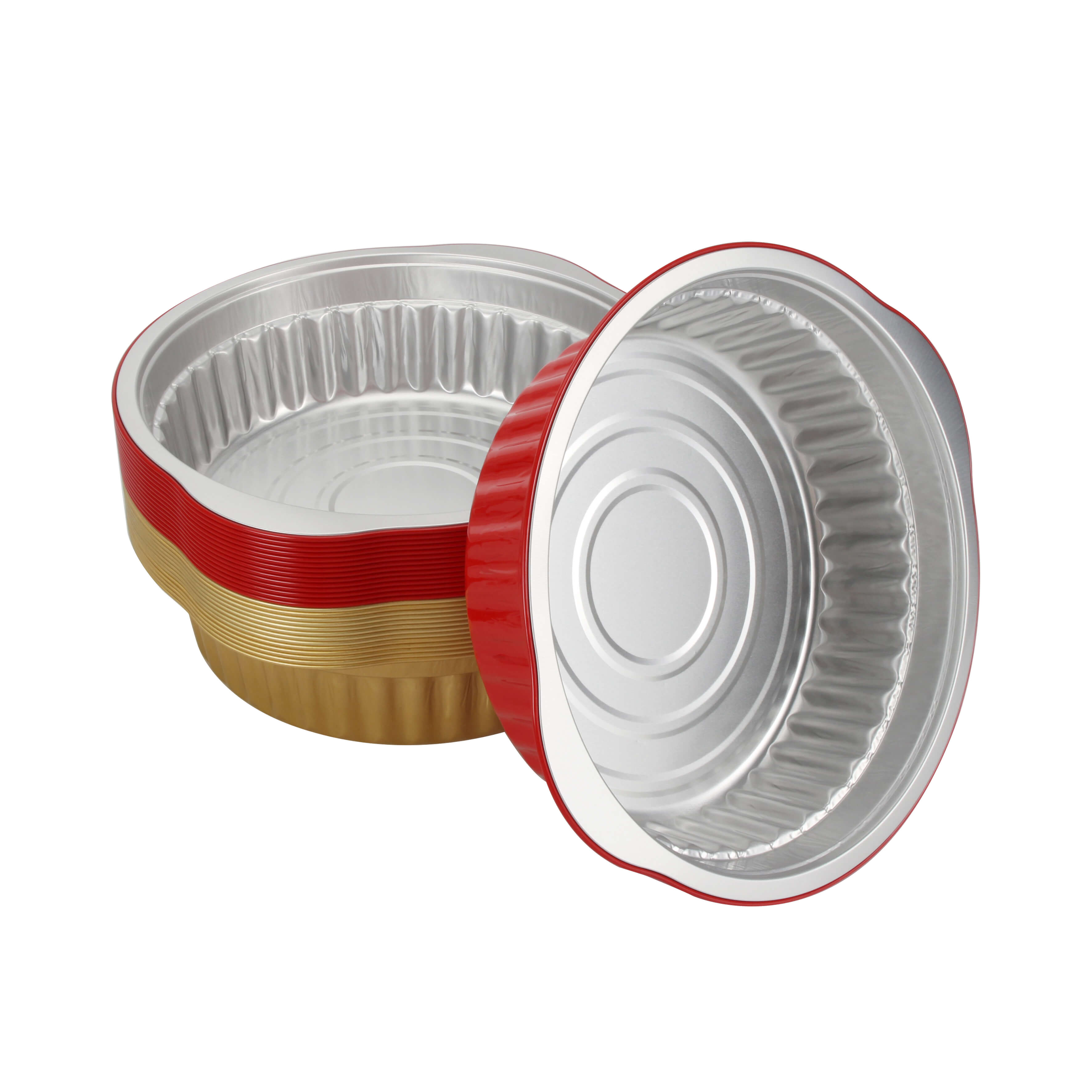 disposable round aluminum foil trays