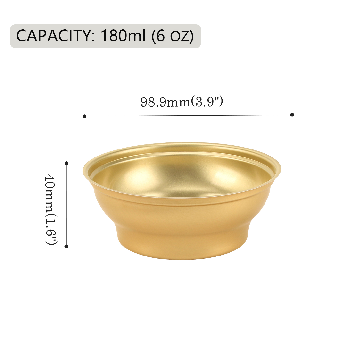 High Quality Aluminum Bowl Container